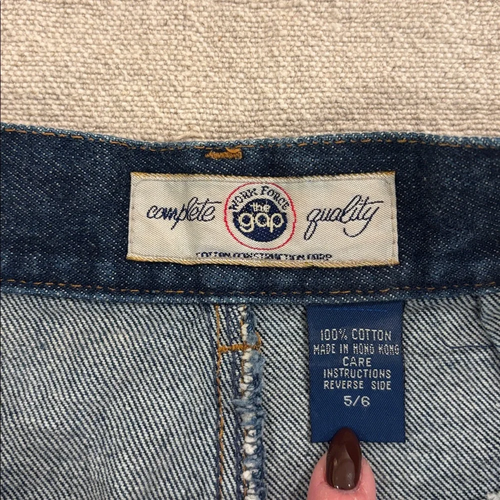 Vintage '80s Gap 100% Cotton Denim Pencil Skirt‎ Size 5/6